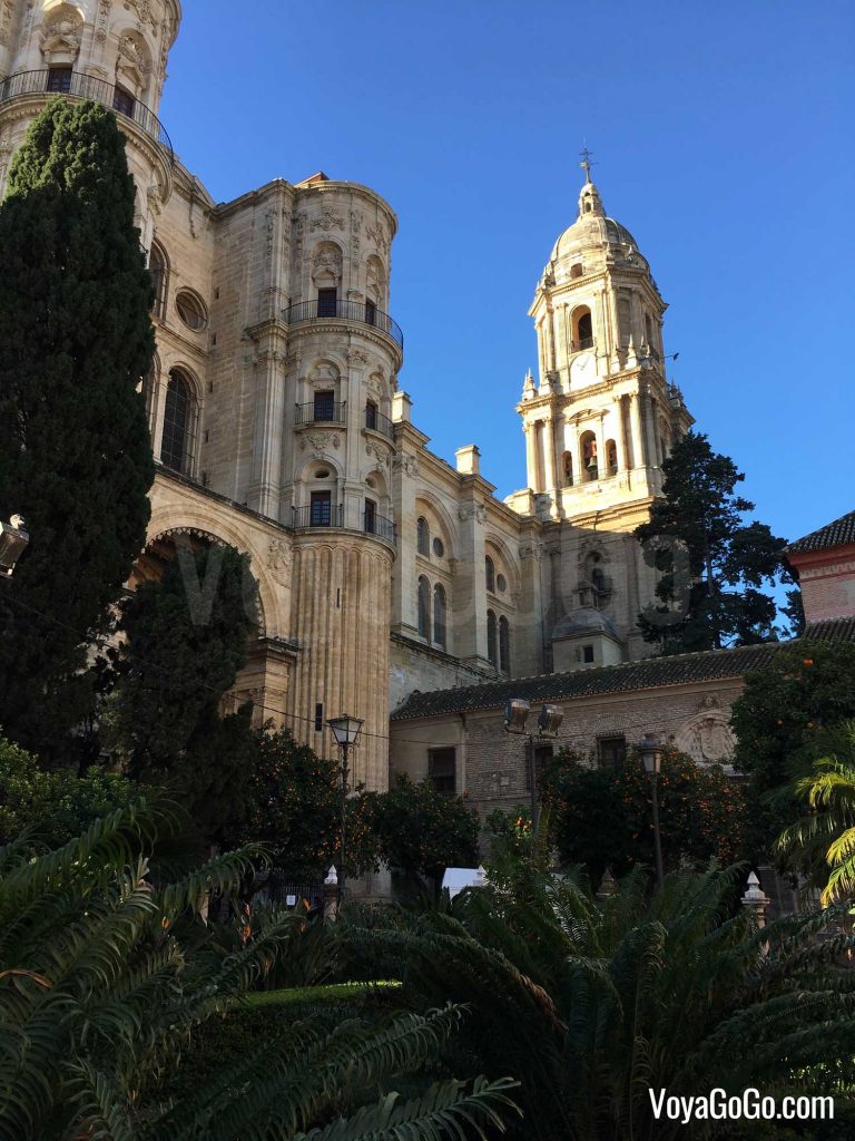 View of Malaga Cathedral (Catedral de la Encarnación de Málaga).  Voyagogo.com Travel Blogs.